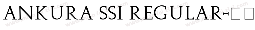 Ankura SSi Regular字体转换